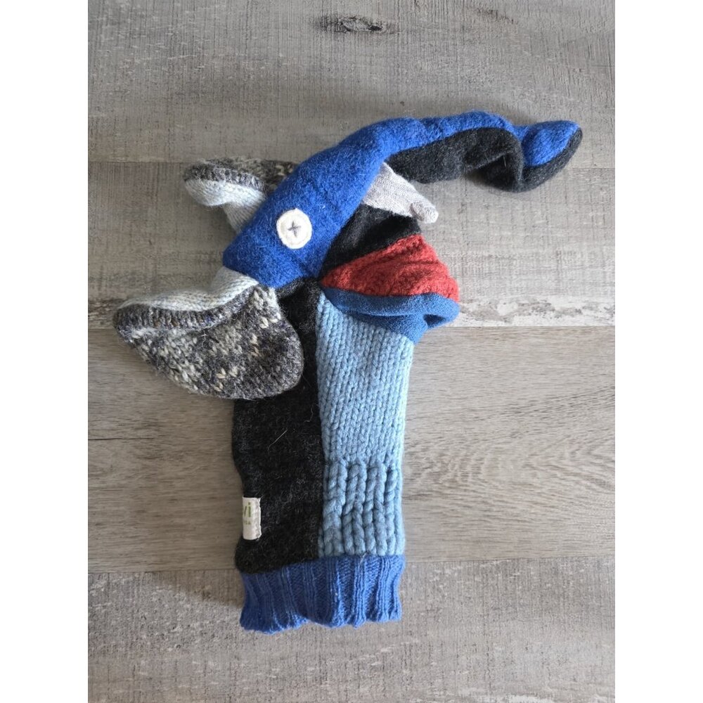 Kate & Levi Elephant Hand Puppet Canada 12" Eco-Friendly Reclaimed Wool b193